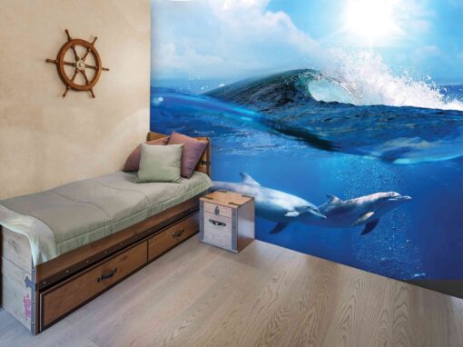 3D Wallpaper Animals Dolphins