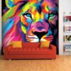3D Wallpaper Animals Lion