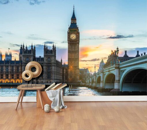 3D Wallpaper Landmarks Big Ben Clock Tower London England
