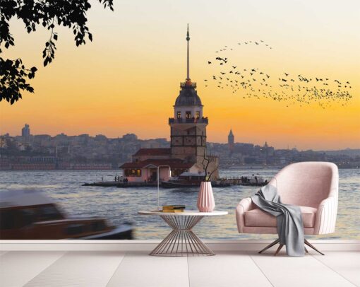 3D Wallpaper Landmarks Maiden's Tower Istanbul Turkey