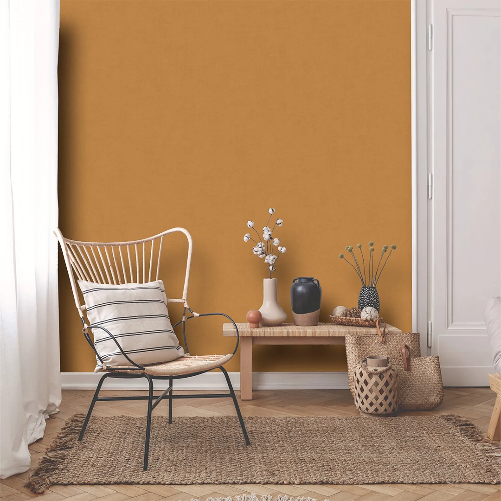 Linen non-woven wallpaper ref 28333-10, Ambiance collection – Morphelli Lebanon