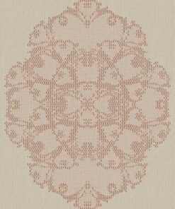 Boutique BT2003 Stitched Medallion wallpaper in copper swatch
