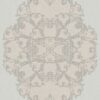 Boutique BT2004 Stitched Medallion wallpaper in silver grey swatch