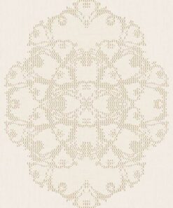 Boutique BT2007 Stitched Medallion wallpaper in gold swatch