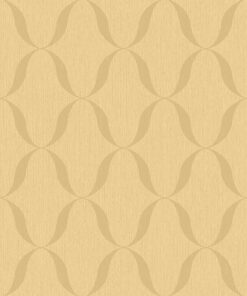 Boutique BT3108 Curved Trellis wallpaper in ochre & mustard swatch
