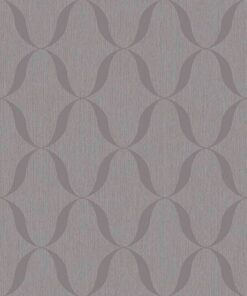 Boutique BT3111 Curved Trellis wallpaper in mauve taupe swatch