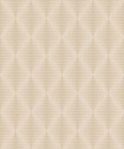 Boutique BT3206 Pinstripe Diamond wallpaper in cream & peach swatch