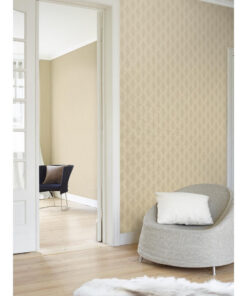 Boutique BT3206 Pinstripe Diamond wallpaper in cream & peach swatch