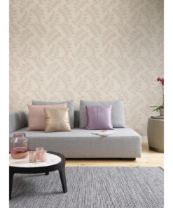 Boutique BT3302 Leaf Trail wallpaper in dusty pink swatch
