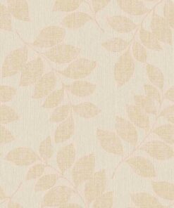 Boutique BT3306 Leaf Trail wallpaper in sand swatch