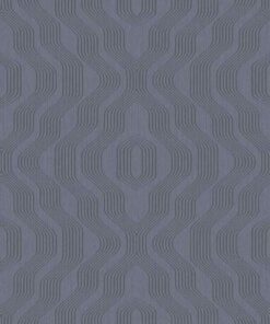 Boutique BT3410 Retro Linear Geometric wallpaper in navy & grey swatch