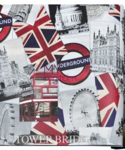 Ideco Home POC-01-01-4 Souvenir London wallpaper in red swatch