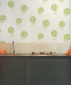 Intuition IN2101 Allium Flower Heads wallpaper in lime green swatch