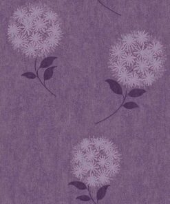 Intuition IN2103 Allium Flower Heads wallpaper in lilac swatch