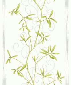 Intuition IN3101 Bamboo Branches wallpaper in lime green swatch