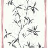 Intuition IN3102 Bamboo Branches wallpaper in black & red swatch