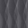 Intuition IN3301 Wave Stripe wallpaper in charcoal & silver swatch