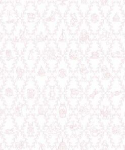 Jack 'n Rose LL-01-05-0 Toy Trellis Toile wallpaper in pale pink swatch
