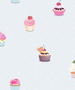 Jack 'n Rose LL-02-04-0 Cupcakes wallpaper in multi swatch