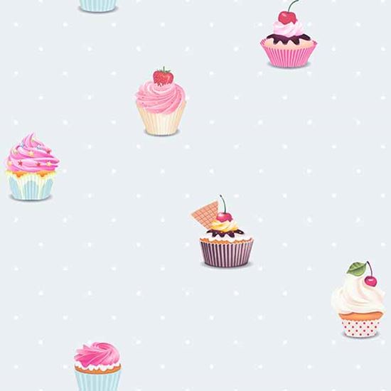 Jack 'n Rose LL-02-04-0 Cupcakes wallpaper in multi swatch