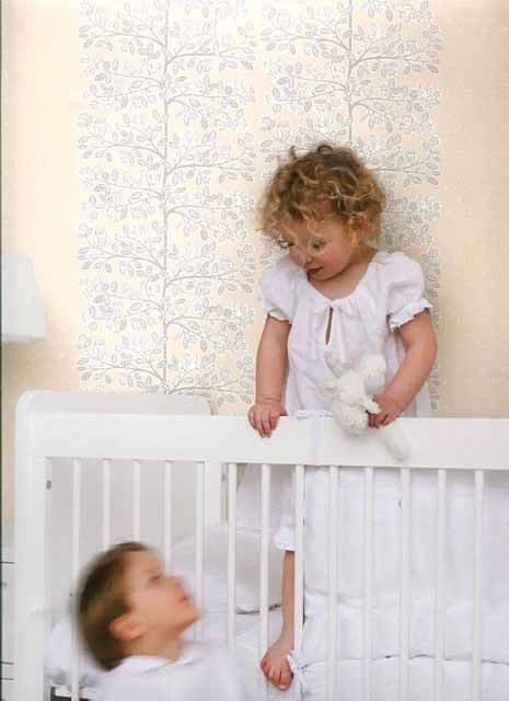 Jack 'n Rose LL-06-02-8 Tree With Owls And Birds wallpaper in grey swatch
