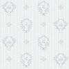 Jack 'n Rose LL-08-04-4 Stag Head On Pinstripe wallpaper in blue swatch