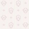 Jack 'n Rose LL-08-05-3 Stag Head On Pinstripe wallpaper in pink swatch